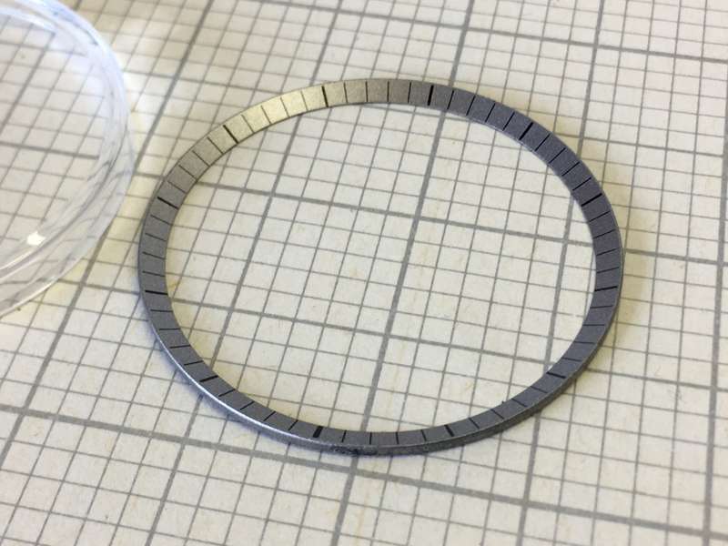 33,0mm waterproof acrylic watch crystal with seconds tension ring