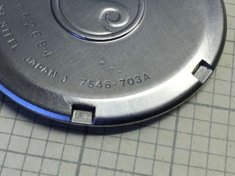 SEIKO 7546 - 703A case back