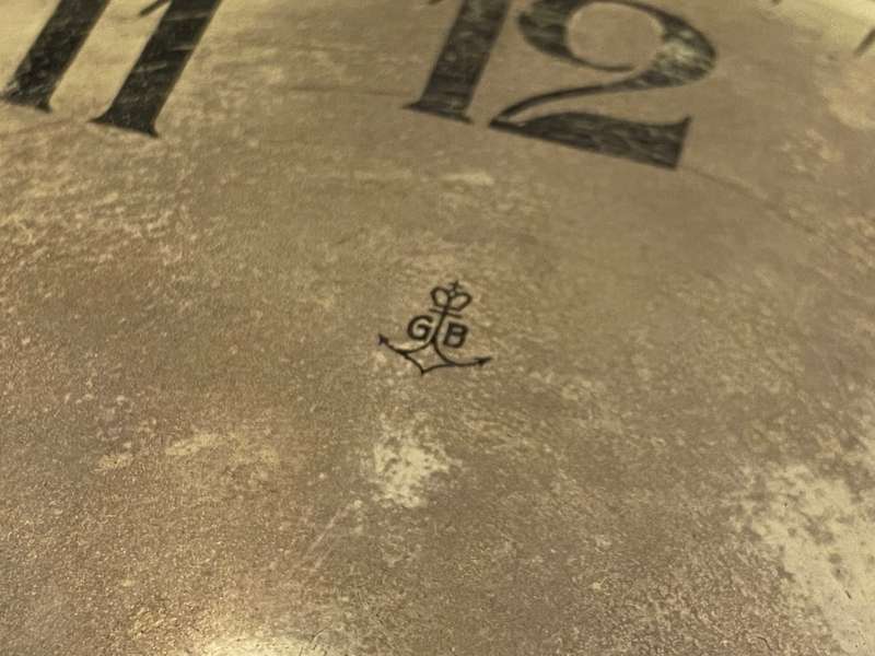 GB - 185mm antique clock dial