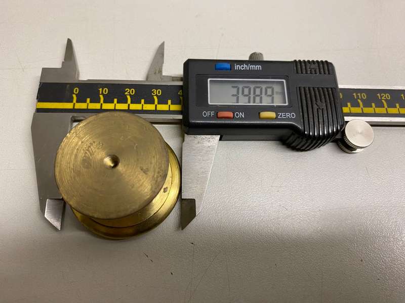 40mm brass door knobs - 2 pieces