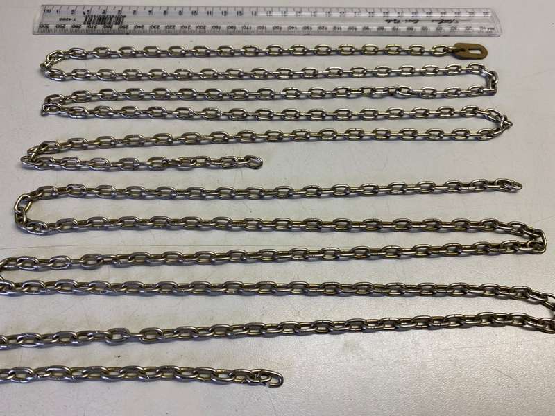 Stainless steel clock chains - 11.5mm links