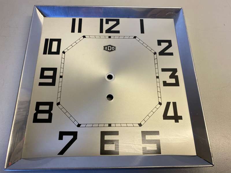ODO - square framed clock dial