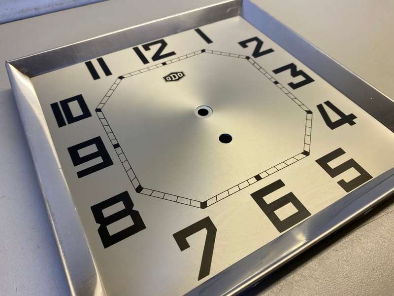 ODO - square framed clock dial