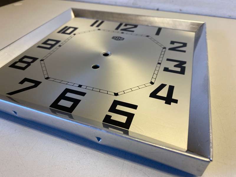 ODO - square framed clock dial