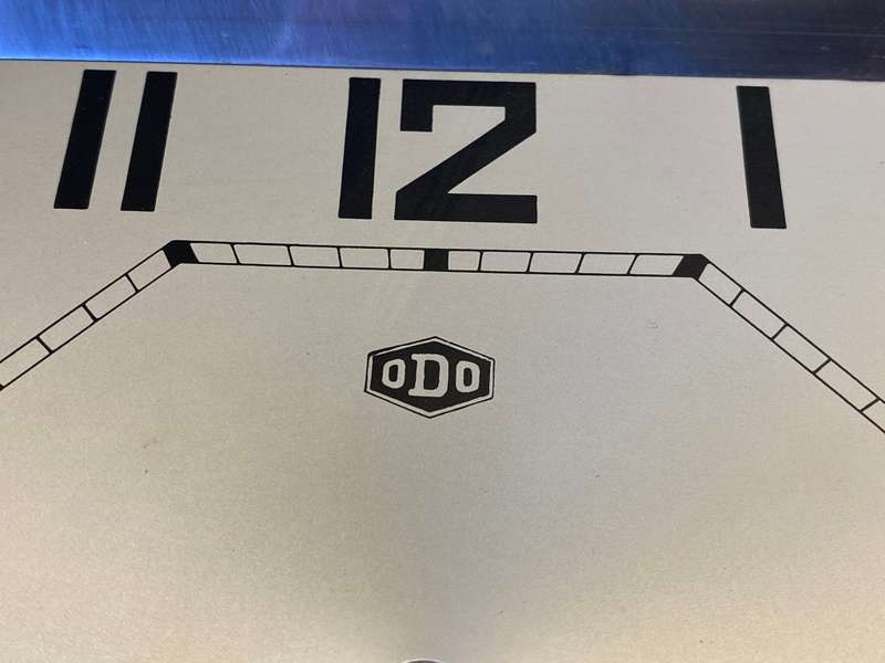 ODO - square framed clock dial
