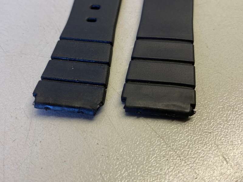 Black strap for vintage watch - 16/19mm - lot 15