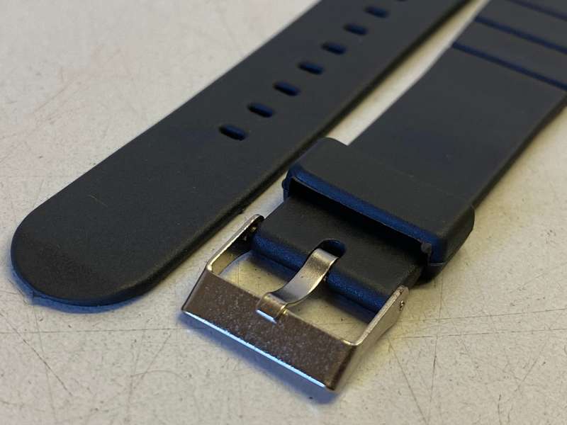 Black strap for vintage watch - 16/19mm - lot 15