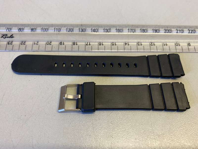 Black strap for vintage watch - 16/19mm - lot 15
