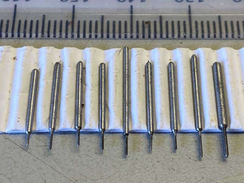 Watchmakers/jewelers micro size threading taps