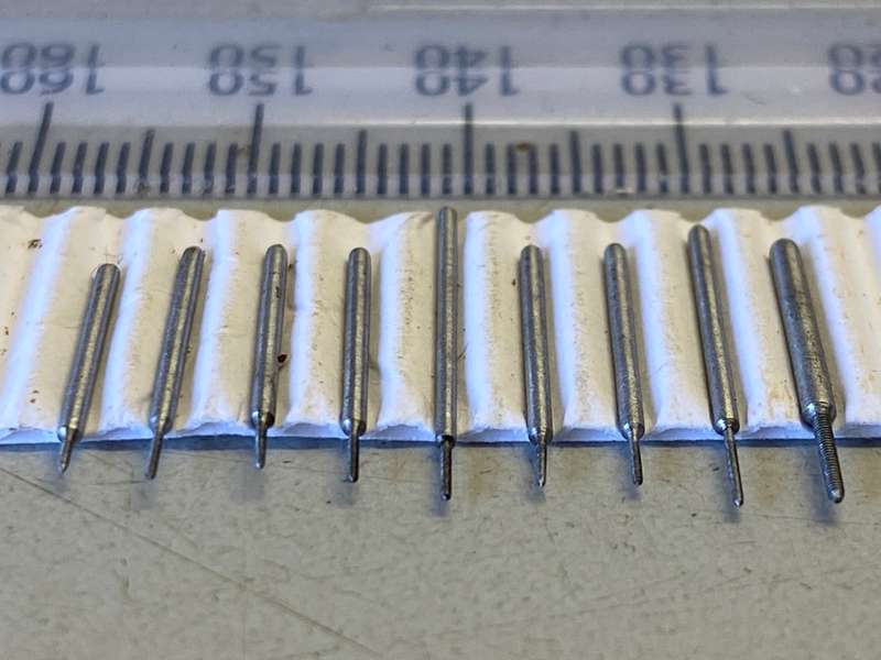 Watchmakers/jewelers micro size threading taps
