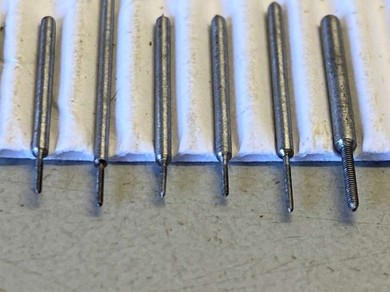 Watchmakers/jewelers micro size threading taps
