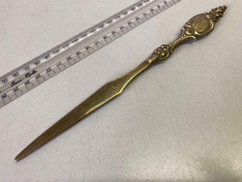 Antique brass letter opener