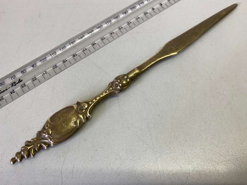 Antique brass letter opener