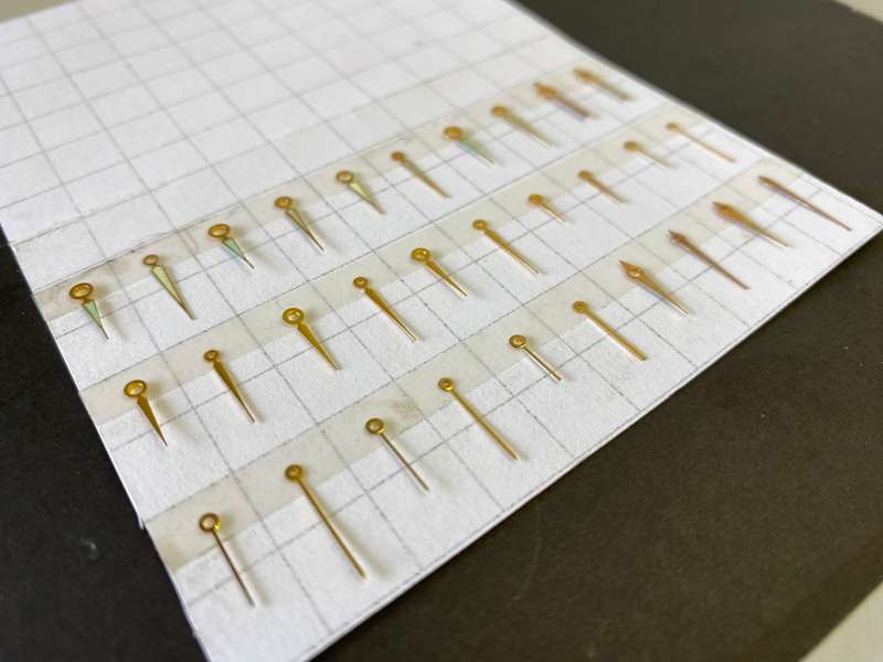 Assorted hour, minute hands for watch - 20 pieces - #11