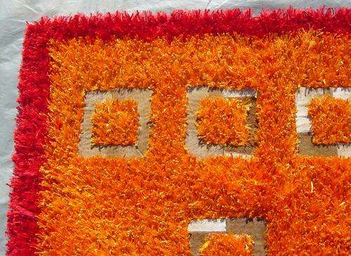 PERSIAN & SHAGGY RUGS & CARPETS: HANDWOVEN SHAGGY RUG WITH ANIMAL HIDE 180x120