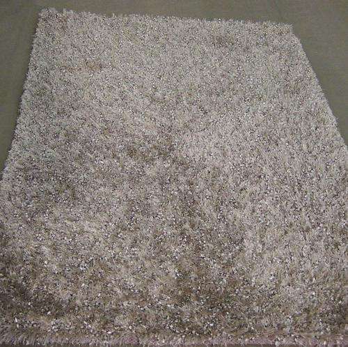 SERAFIAN'S RUG: SHAGGY RUG, 184x122, SILVER