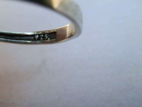 Sterling silver multi gem ring - weight 11.3 g