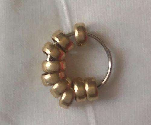 9 x 9ct solid yellow gold small rings for a chain