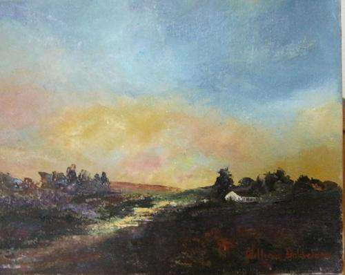Another Beautiful painting by established artist, William Dobbelaar 25x20cm