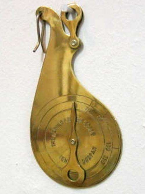 Brass Family Letter Scale 12cm Long