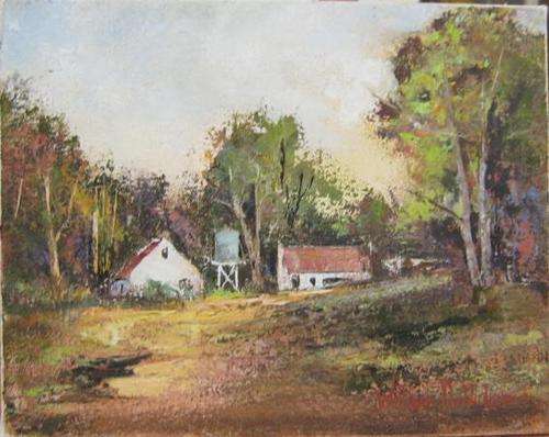 William Dobbelaar. 25x20cm oil on canvas.Natal Midlands.