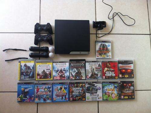 Playstation 3 320GB with Move and 15 Games
