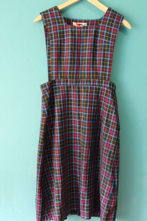 Vintage Tartan Pinafore (Small / Medium)