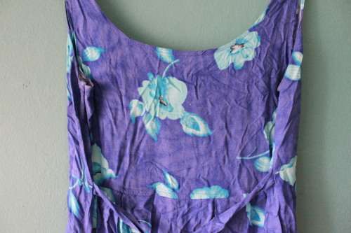 Vintage Blue 1990's Summer Dress (XL)