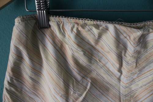 1990's Vintage Pastel Striped Skorts (Small)