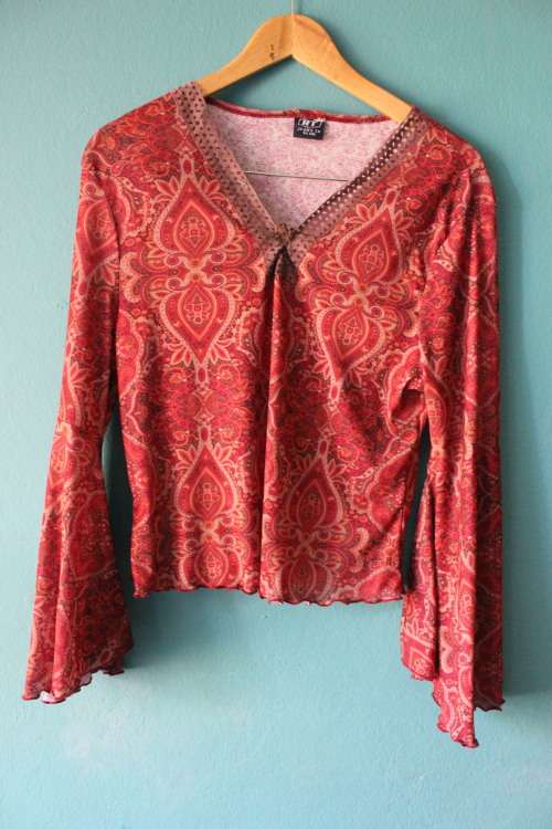 Vintage 1990's Boho Top (Small / Medium)