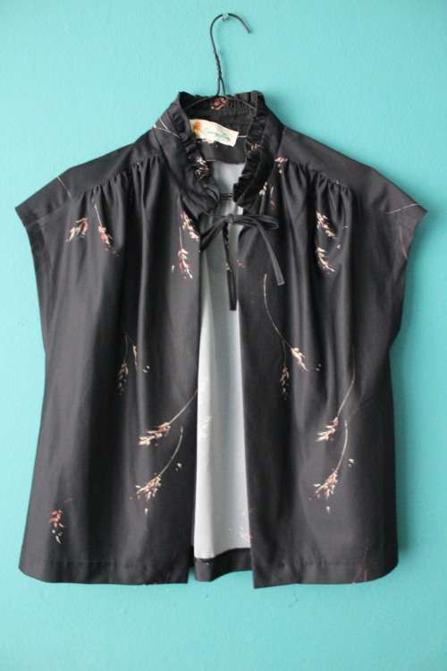Vintage Black Top (Small / Medium)