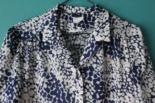 Vintage Blue and White Dress (Small / Medium)