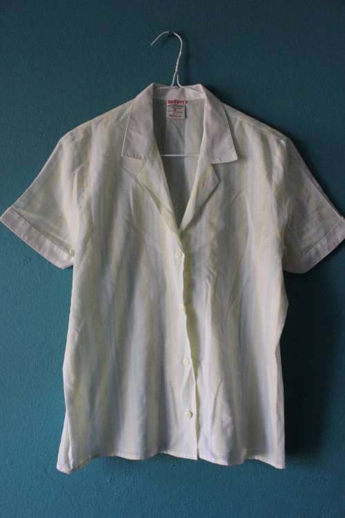 Vintage Pastel Striped Shirt (Small / Medium)