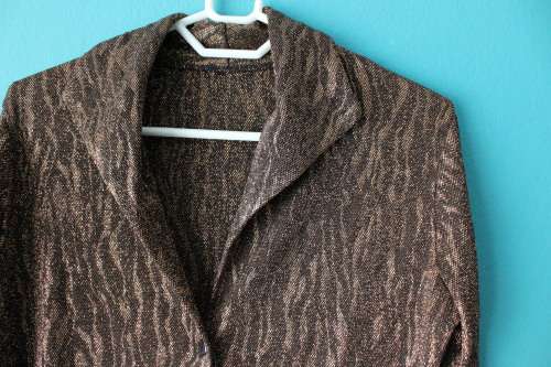 Gold / Metallic Long Sleeved 90's Shirt (Small / Medium)