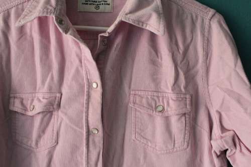 Vintage 90's Pink Corduroy Shirt (Medium)