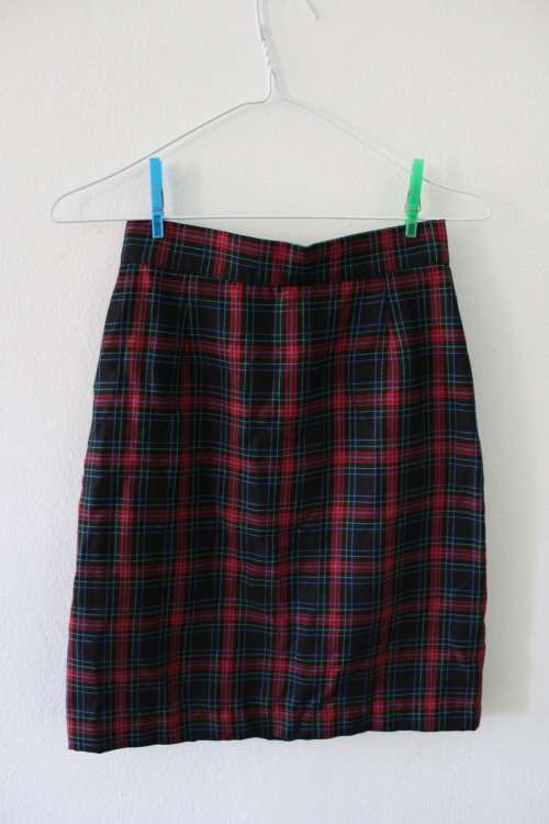 Vintaage 90's Tartan Skirt (Waist 30cm)