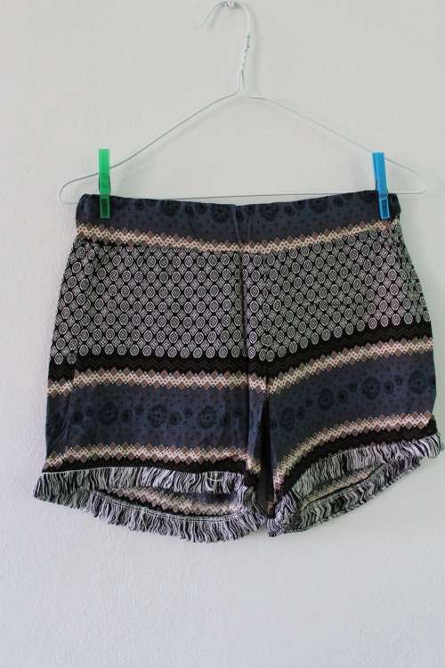 Boho Fringed Shorts (Small)
