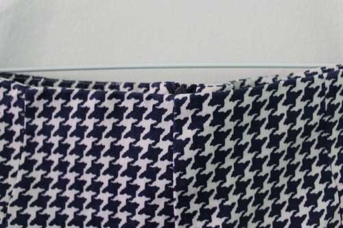 Blue and White Hounds Tooth Shorts (Small)