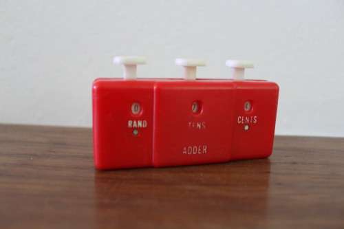 Vintage Plastic Money Counter (3.5 x 9cm)