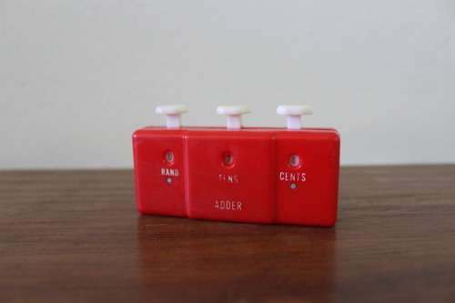 Vintage Plastic Money Counter (3.5 x 9cm)