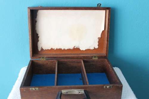Vintage Medicine Box (Top: 23 x 35cm - stands 13cm tall)