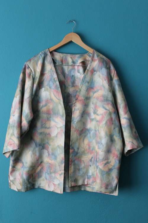 Vintage Pastel Coloured Kimono Style Top (2 - 3XL)