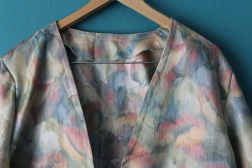 Vintage Pastel Coloured Kimono Style Top (2 - 3XL)