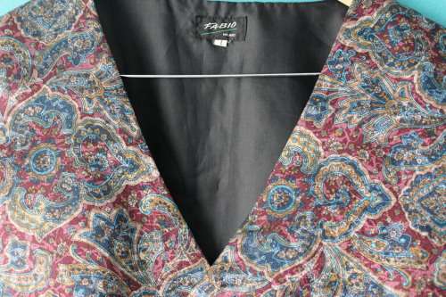 Vintage Paisley Waist Coat (Large)