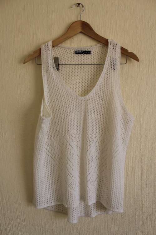 Boho Semi Sheer Knit Top (XXL)