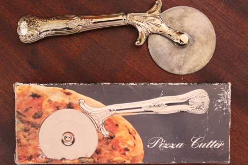 Vintage Silver Plated Pizza Cutter