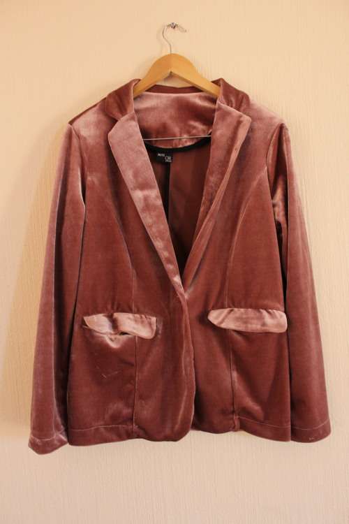 Vintage Style Pink Velvet Jacket (Oakridge - Size36/12)
