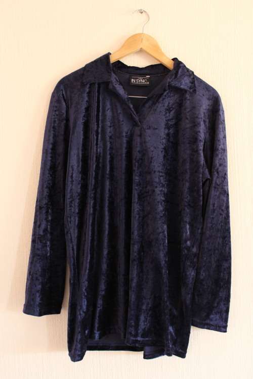 Vintage 90's Velvet Shirt (Large / XL)