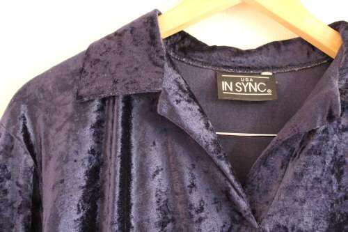 Vintage 90's Velvet Shirt (Large / XL)