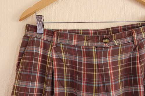 Vintage Brown Check Short (Size 16)